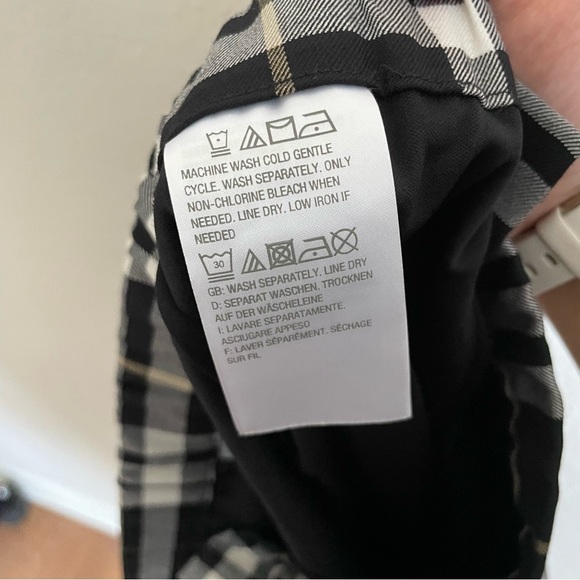 Joan Rivers womans Classic Black and White Plaid Skirt size 14 preppy career - Picture 5 of 7